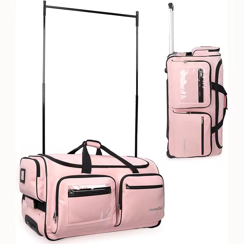Pink Competition Duffel with Garment Rack